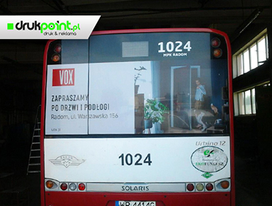 reklama na autobusach Radom, Warszawa