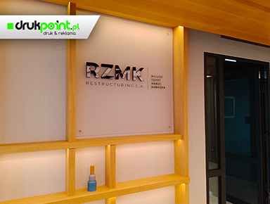 logo 3D z plexi, pcv na tablicy mlecznej Radom, Warszawa