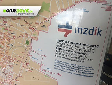 druk i oprawa map Radom, Warszawa
