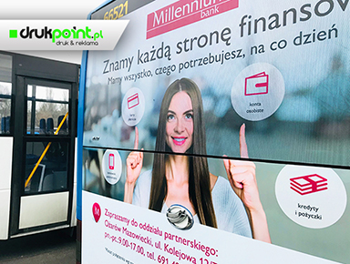 oklejanie autobusów, reklama na autobusach Radom, Warszawa