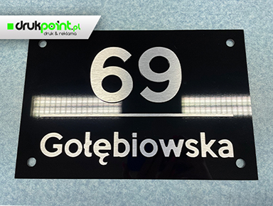 tabliczki adresowe, numery na dom Radom, Warszawa