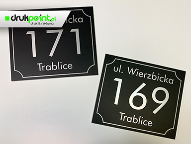 tabliczki na budynki Radom, Warszawa